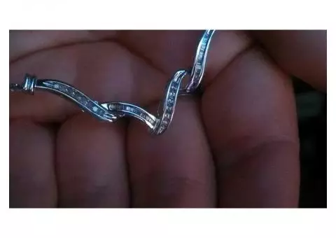 Journey Necklace Diamond/Sterling Silver